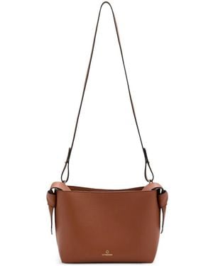 La Portegna Paulita Leather Shoulder Bag - White