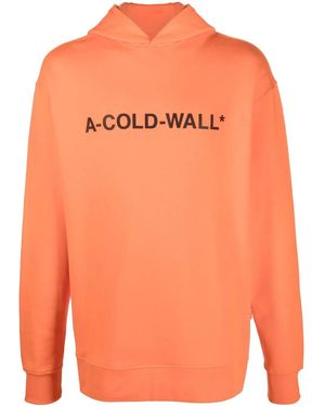 A_COLD_WALL* Hoodie À Logo Essential Imprimé - Orange