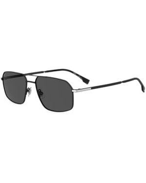 BOSS Geometric-Frame Sunglasses - White