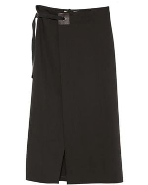 Paloma Wool Falda Midi Blont Con Diseño Cruzado - Negro