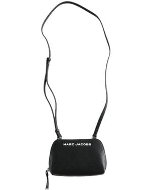 Marc Jacobs Logo-Print Leather Cross Body Bag - White