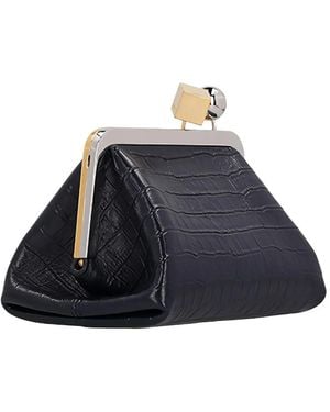 Jacquemus The Berlingot Croc-Effect Shoulder-Bag - Blue