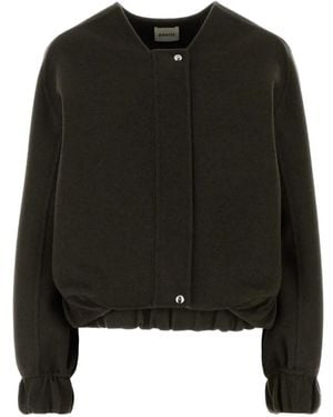 KHAITE Cordan Elasticated-Hem Jacket - Black