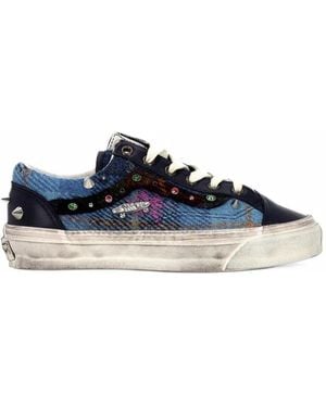 Vans Premium Old Skool 36 Harris Tweed Shoes - Blue