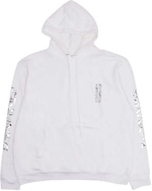 Chrome Hearts Hoodie À Logo Imprimé Et Détail Métallisé - White