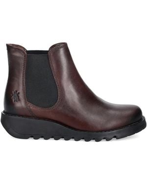 Fly London Leather Chelsea Boots - Brown
