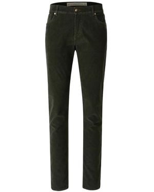 richard j. brown Corduroy-Effect Straight-Leg Trousers - Black