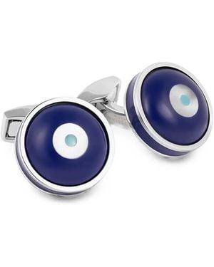 Tateossian Milos Evil Eye Cufflinks - Blue
