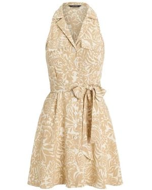 Ralph Lauren Floral Shirt Dress - Natural