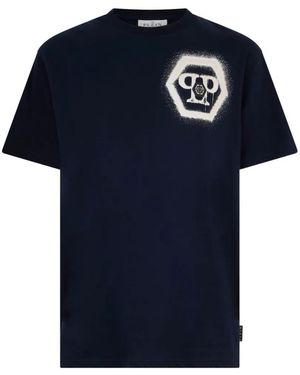 Philipp Plein Round-Neck T-Shirt - Blue
