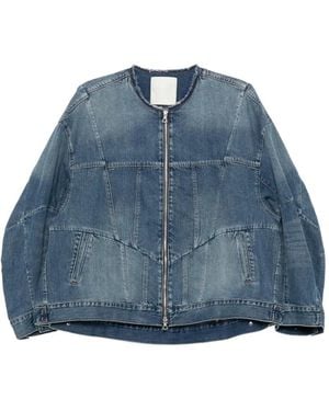 JNBY Oversize Panelled Denim Jacket - Blue