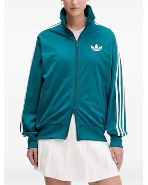 adidas Zip-Up Stripe Sweatshirt - Blue