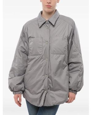Bacon Quilted Elastic-Cuff Jacket - Gray