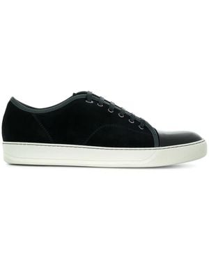 Lanvin Sneakers Con Punta A Contrasto - Nero