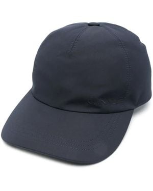 Canali Baseballkappe mit Logo-Stickerei - Blau