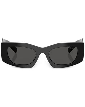 Prada Geometric-Frame Sunglasses - Grey