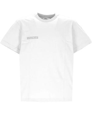 PANGAIA 365 Crew-Neck Text-Print T-Shirt - White