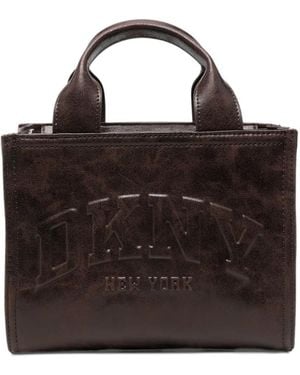 DKNY Logo-Debossed Tote Bag - Black