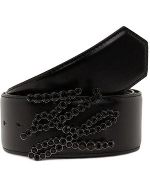 Karl Lagerfeld K/Autograph Gürtel Mit Strass - Schwarz