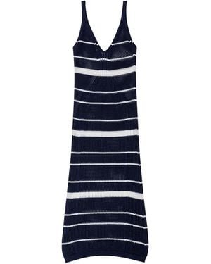 Agua Bendita Rosalin Batik Kleid - Blau