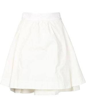 Moncler Layered A-line Skirt - White