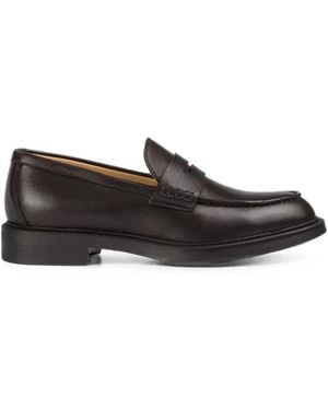 Doucal's Leather Loafers - Black