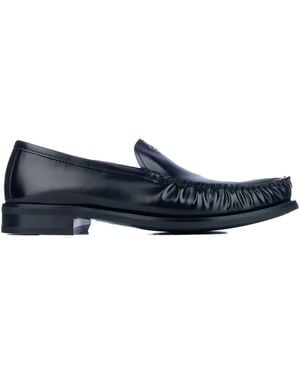 Prada レザーローファー - ブルー