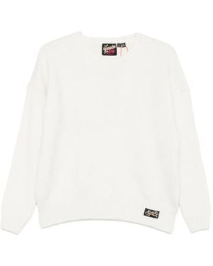 Superdry Logo-patch Sweater - ホワイト