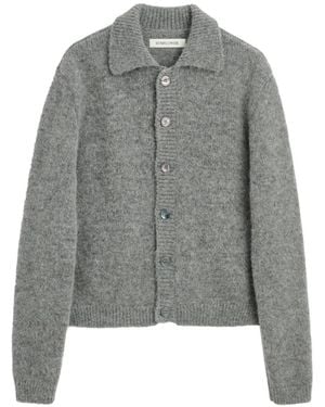 sunflower Button-Up Collared Cardigan - Grey