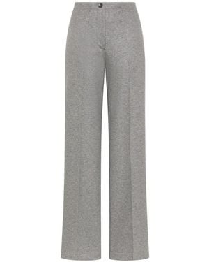 Seventy Pressed-Crease Straight-Leg Pants - Gray