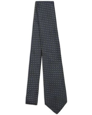 Ferragamo Corbata Pegasus En Jacquard - Azul