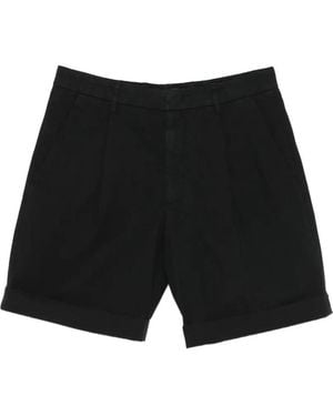 Dondup Pleated Cuffed Shorts - Black