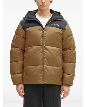 Columbia Hooded Puffer Jacket - Brown