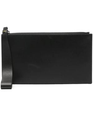 Doucal's Smooth Leather Cardholder - Black