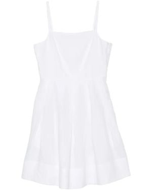 Eleventy Spaghetti-Strap Mini Dress - White