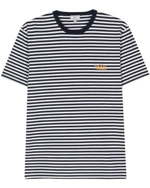 Woolrich T-shirt A Righe - Blue