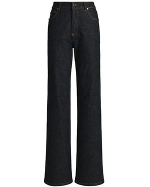 Kiton Straight-Leg Jeans - Black