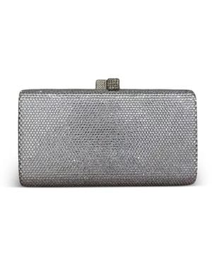 Serpui Crystal-Embellished Clutch Bag - Grey