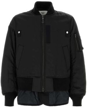 Sacai ボンバージャケット - ブラック