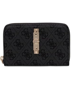 Guess Yvonne Logo Wallet - Black