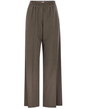 Brunello Cucinelli Elasticated Pants - Gray