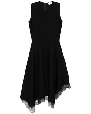 McQueen Lace-trimmed Sleeveless Dress - Black