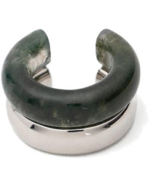 Neeka Studios The Ring Cuff Silhouette Ring (Set Of Two) - Gray