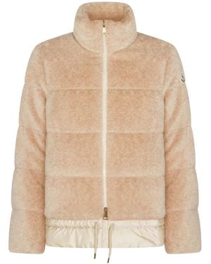Moncler Cedre Teddy Down Jacket - Natural