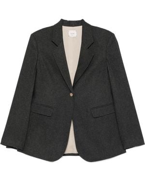 Alysi Single-Button Blazer - Black