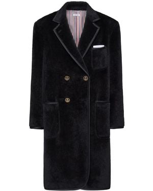 Thom Browne エコファー コート - ブラック