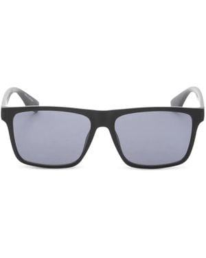 Calvin Klein Matte Rectangle-Frame Sunglasses - Gray
