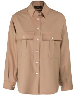 Moorer Zoia Shirt - Brown