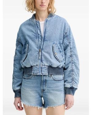 Levi's Scout Western Acid-Wash Denim Jacket - Blue