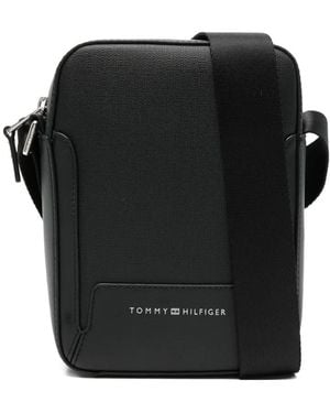 Tommy Hilfiger Mini Logo Messenger Bag - Black